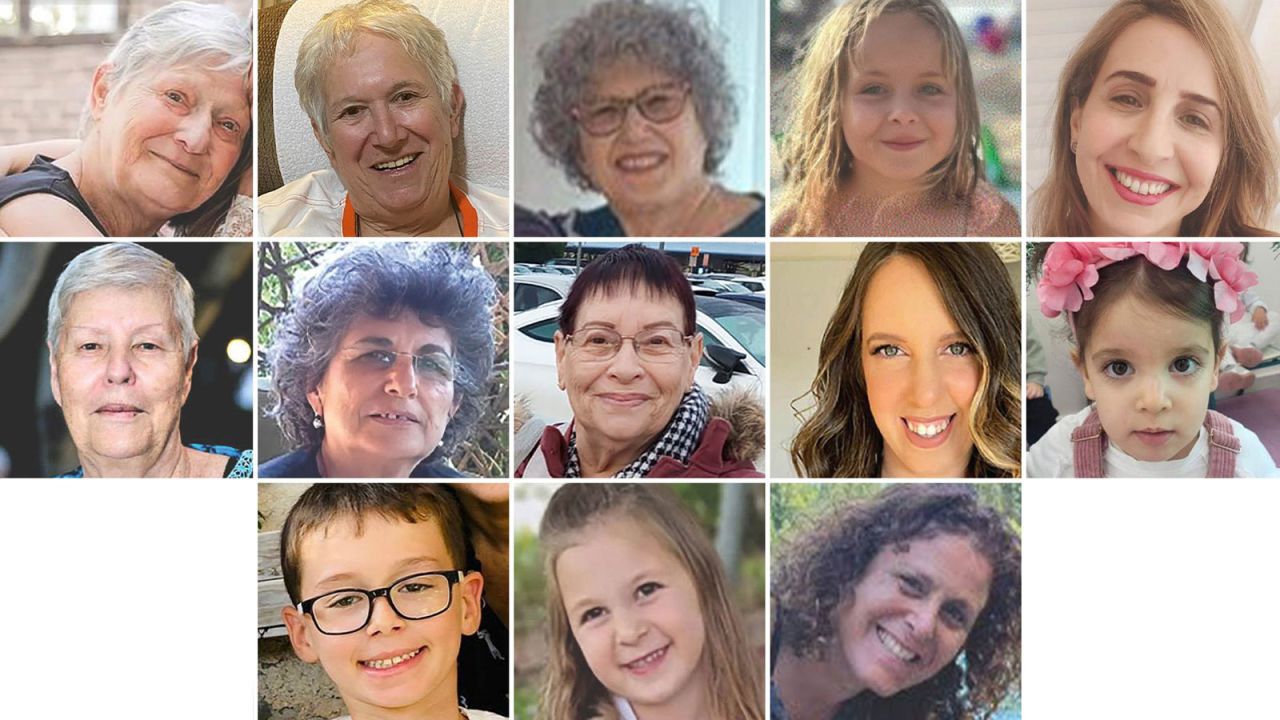 Top row, from left: Yafa Adar, Margalit Moses, Ruth Munder, Emilia Aloni and Daniel Aloni. Middle row, from left: Hana Katzir, Adina Moshe, Channa Peri, Doron Katz Asher and Aviv Asher. Bottom row, from left: Ohad Munder, Raz Asher and Keren Munder. 