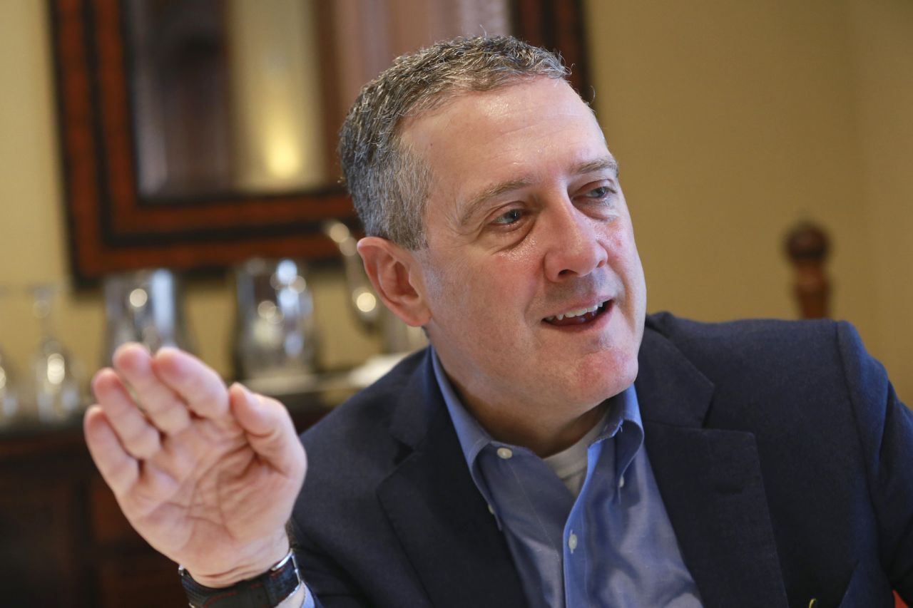 James Bullard gestures during an interview in November 2019.