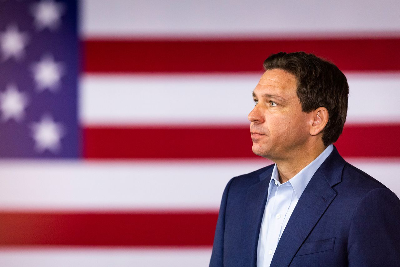 Florida Gov. Ron DeSantis speaks during a town hall event on June 27. 