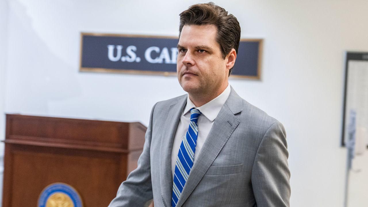 Rep. Matt Gaetz is seen in the Capitol on Tuesday, September 12.