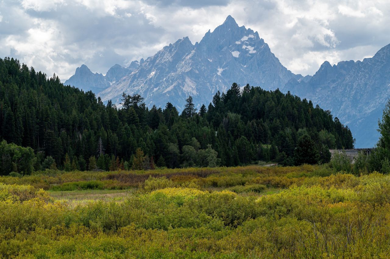 The Grand Tetons are seen on Wednesday.