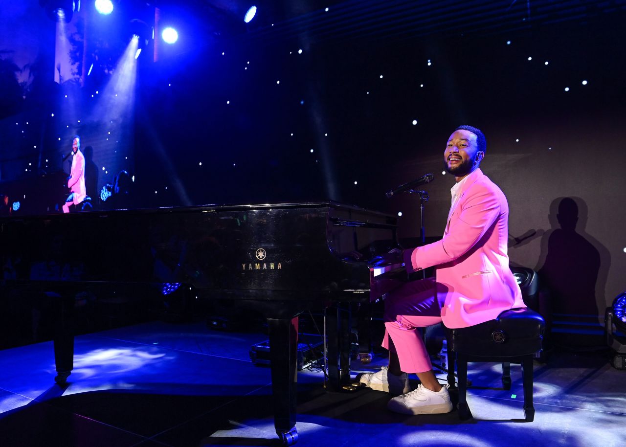 John Legend performs onstage at SoFi Stadium on May 4, in Inglewood, California.