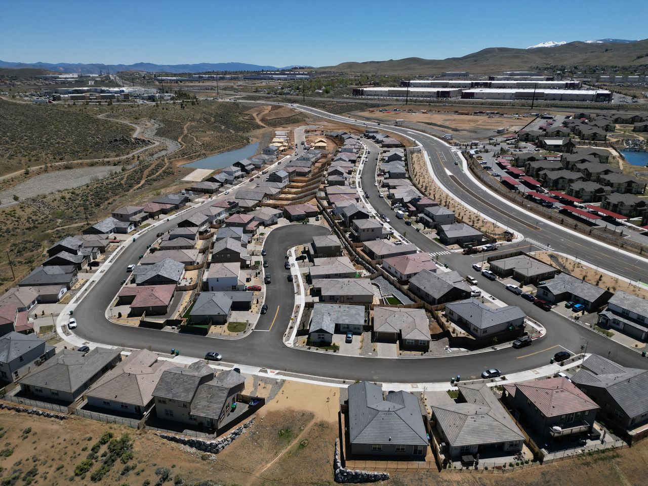 Residential housing is seen in the suburban area of northwest Reno, Nevada, on May 8.