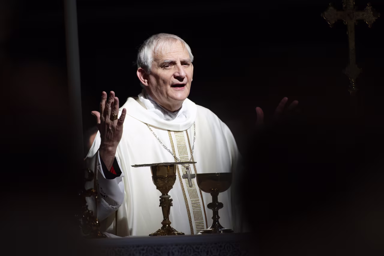 Cardinal Matteo Zuppi presided over Celebration of Mass during the 77th CEI General Assembly, in Vatican City, on May 25.