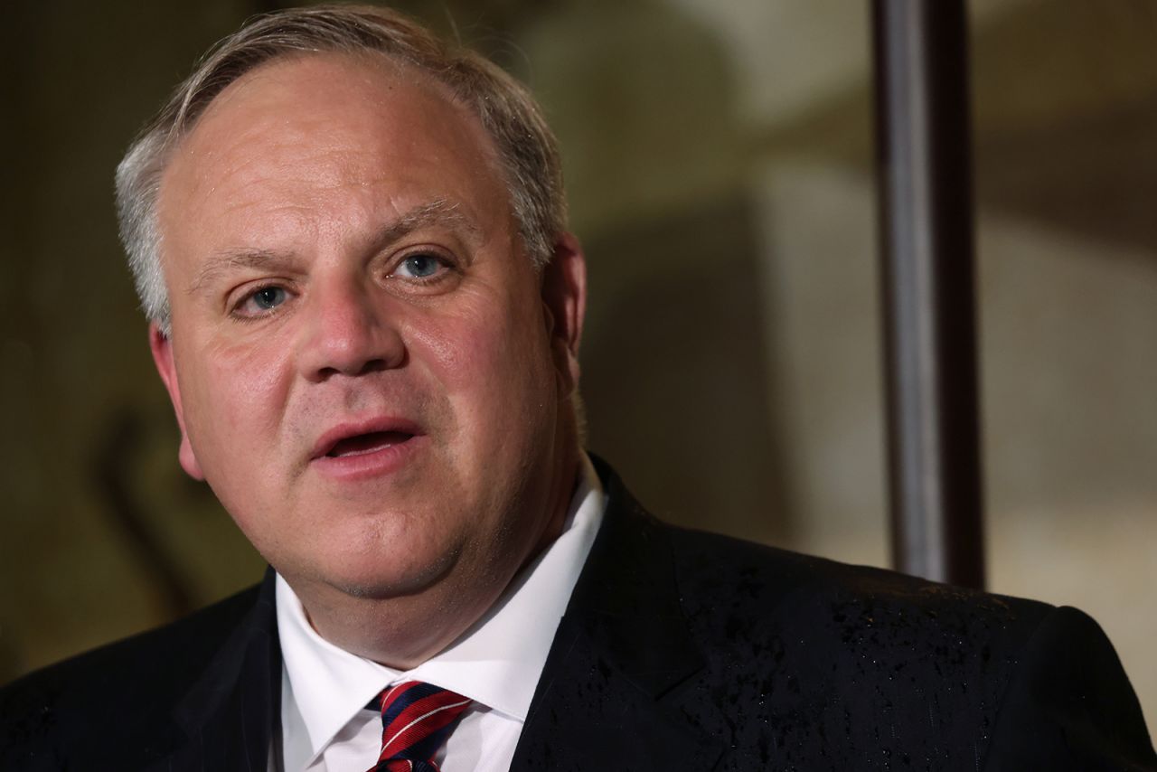 Secretary of Interior David Bernhardt speaks during a dedication ceremony for The Dwight D. Eisenhower Memorial in Washington, DC, on September 17.
