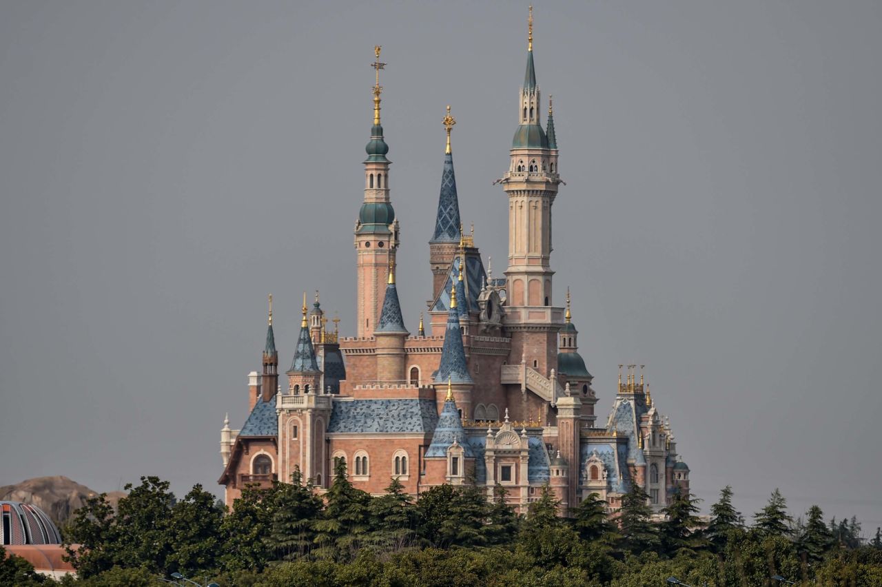 A general view shows the Disney Castle at Disneyland in Shanghai, China, on March 10.