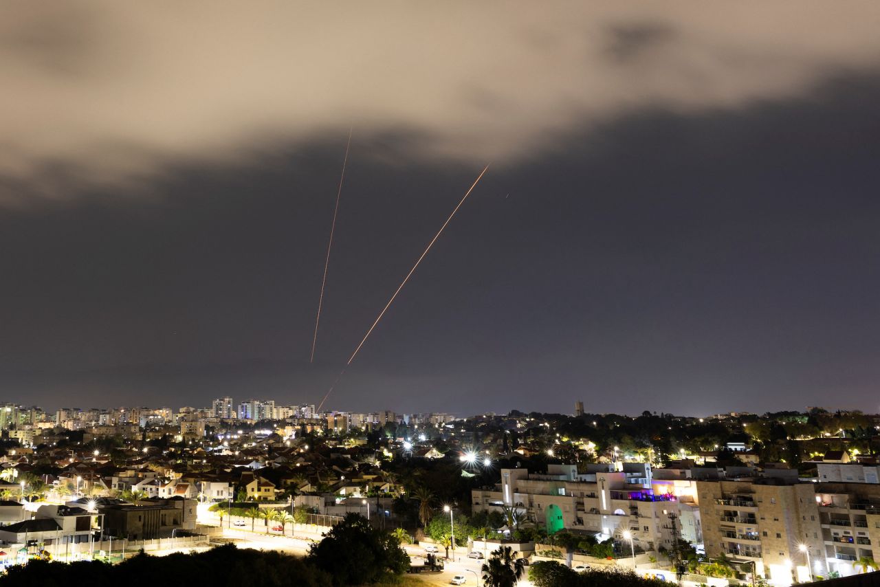 An anti-missile system operates as seen from Ashkelon,?Israel, on Sunday.