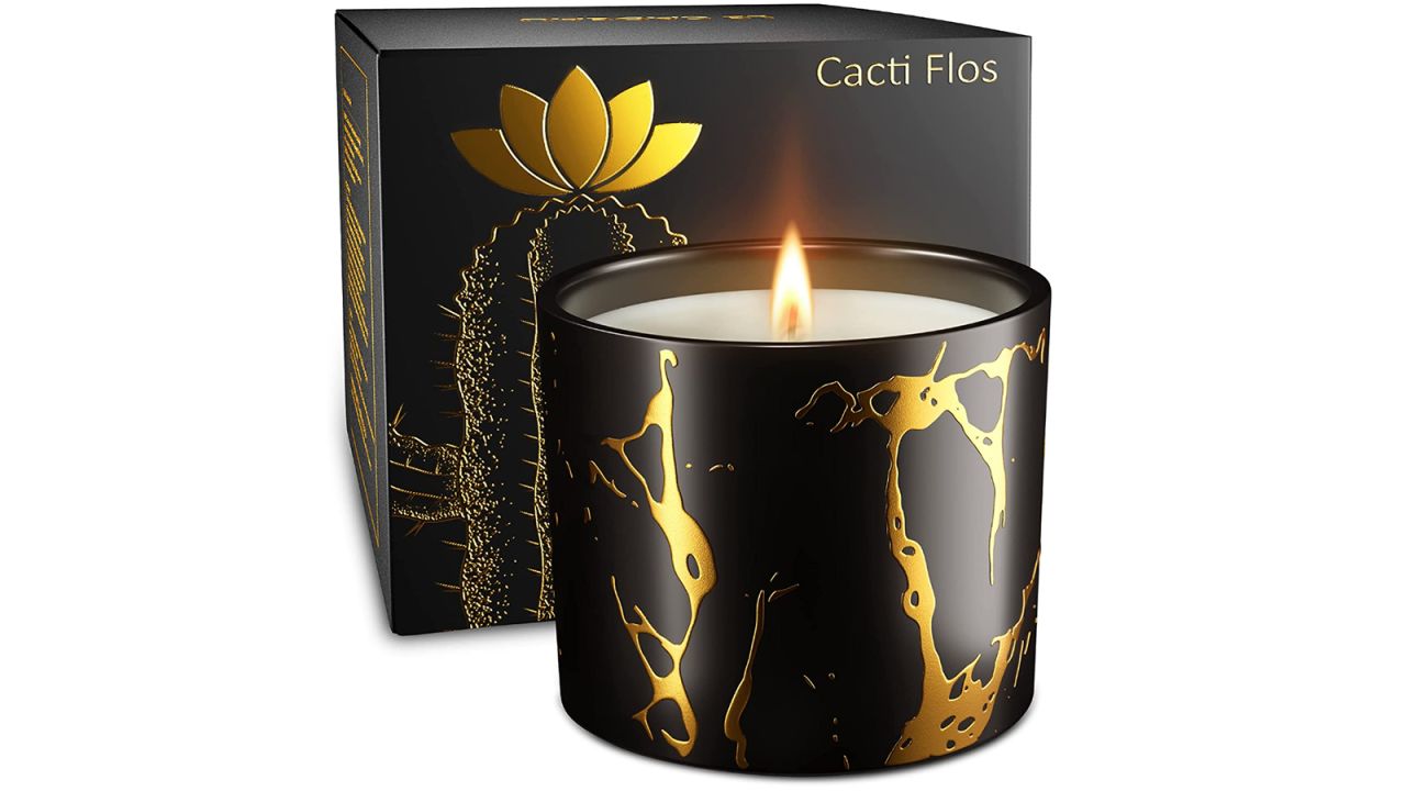 cacti flor candle