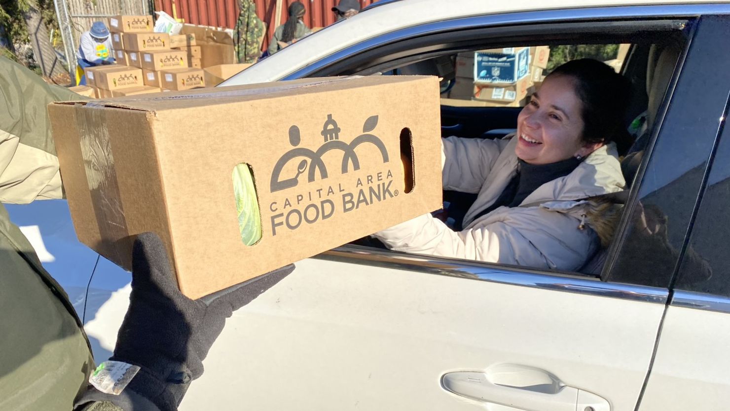 The Capital Area Food Bank had $1.3 million worth of government-supplied food deliveries canceled.