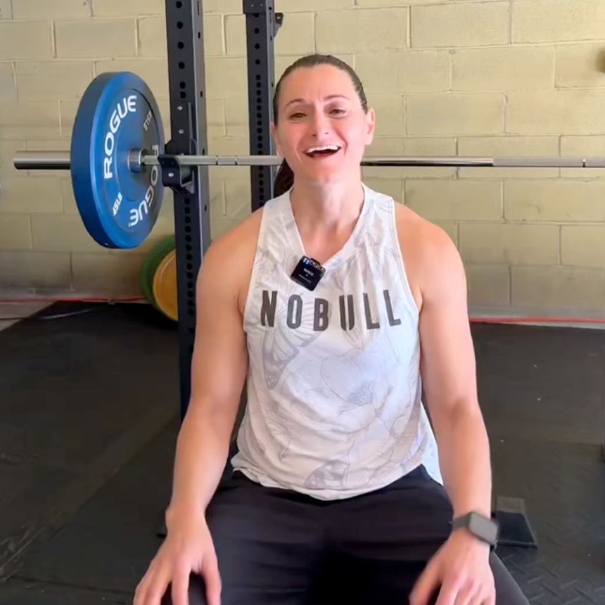This still from video shows Cait Conley, a Democrat running for New York’s 17th Congressional district, during her
