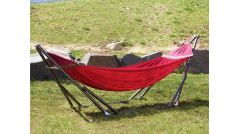 Govan portable camping hammock with base