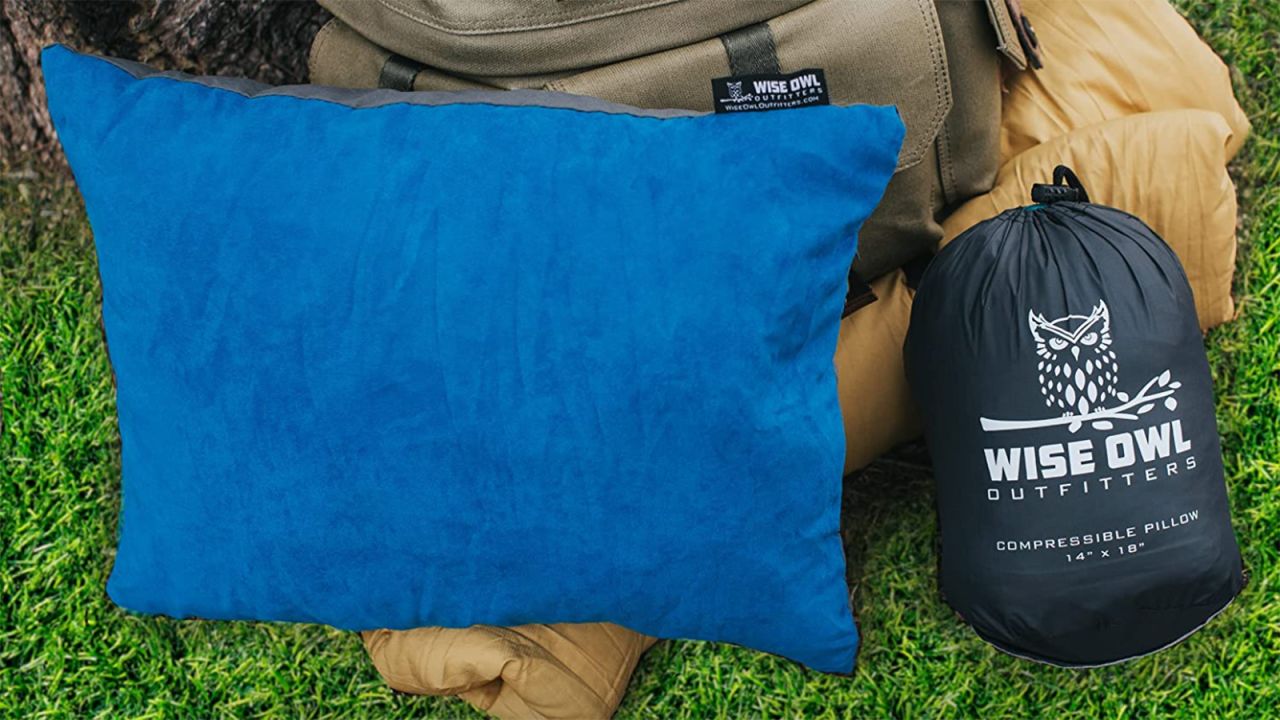 camping pillows wise owl 