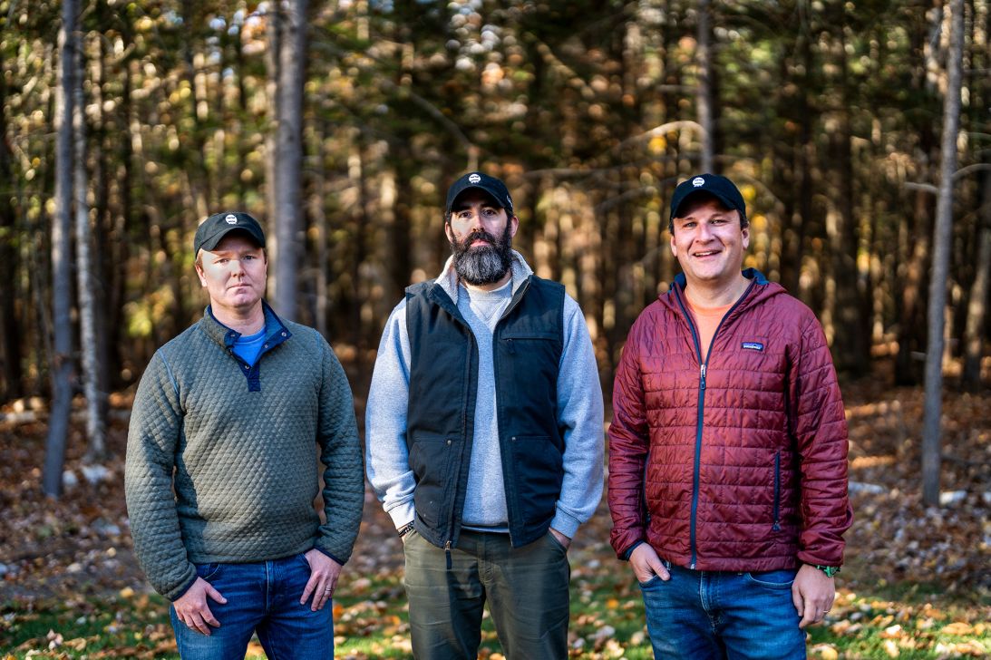 Cofounders of the Sad Dads Club, from left, Christopher Piasecki, Rob Reider and Jay Taney, gather at the twice-annual retreat.