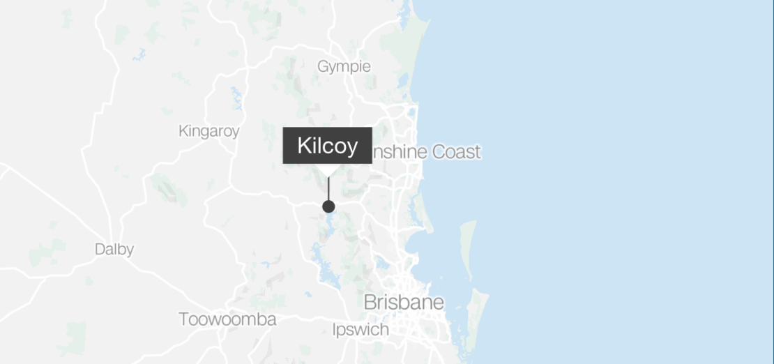 La ciudad de Kilcoy está a una hora en coche al norte de Brisbane, en el estado de Queensland.