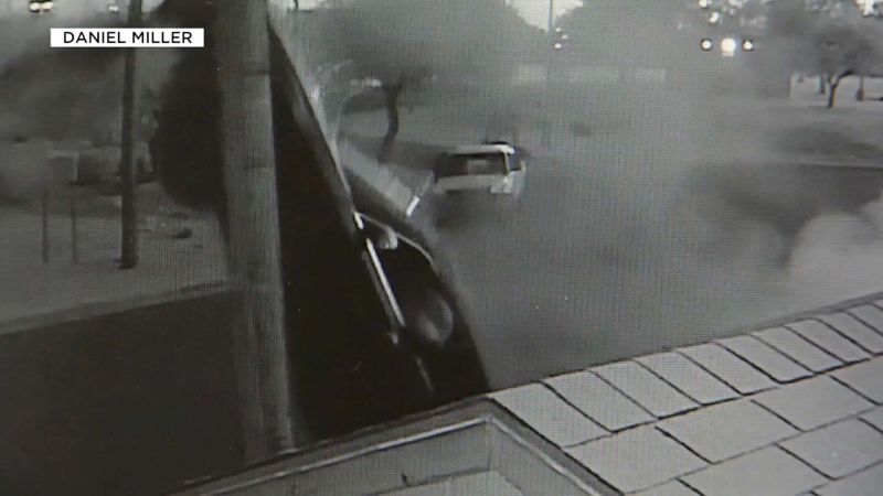 Wild video shows car going airborne in neighborhood