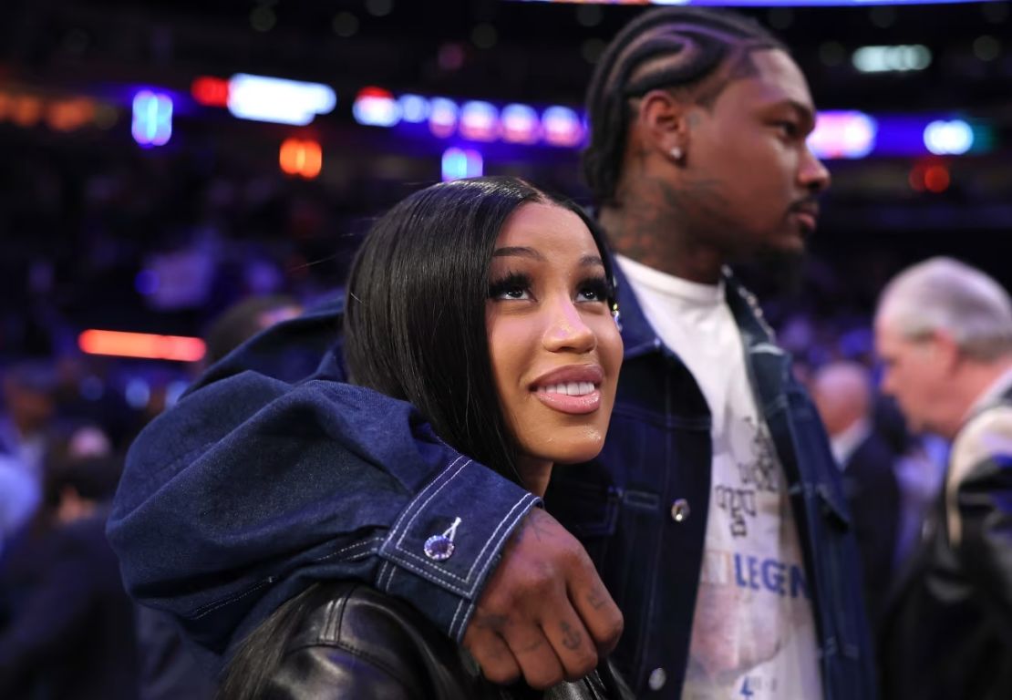 Cardi B and Stefon Diggs in May 2025.