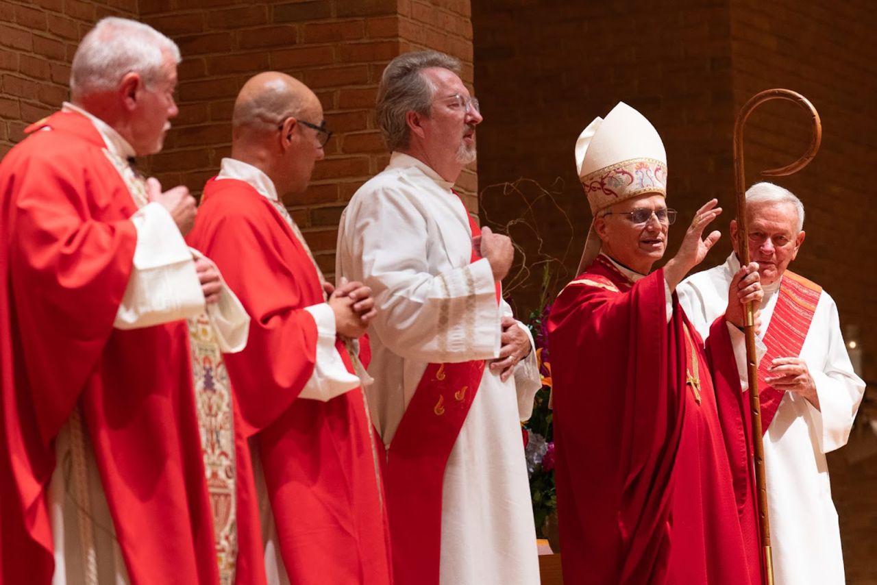 Then Cardinal Robert Francis Prevost celebrated Mass at St. Jude Parish in New Lenox, Illinois, in 2024.