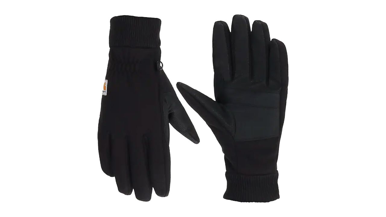 Carharrt C-Touch Knit Gloves in black.