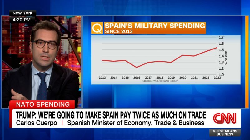 Spanish Economy Minister on the New NATO Spending Target | CNN