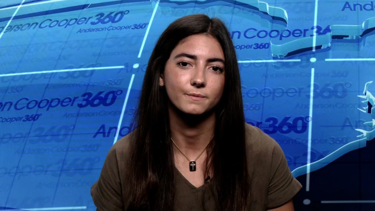 Caroline Cutrona, a counselor at Campy Mystic, appears on CNN on Monday.