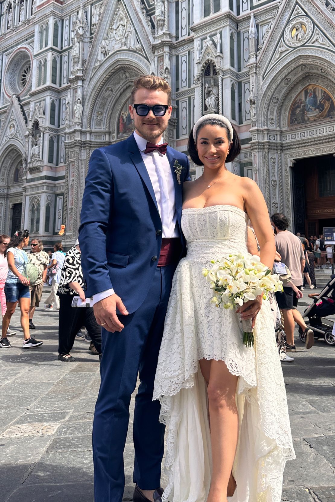 Carter and Max flew to Florence, Italy to recreate their first meeting and celebrate their wedding.