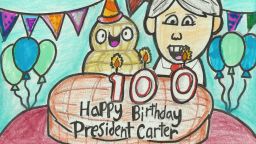 Thousands of kids made cards for Jimmy Carter’s 100th birthday. See some of the best ones.