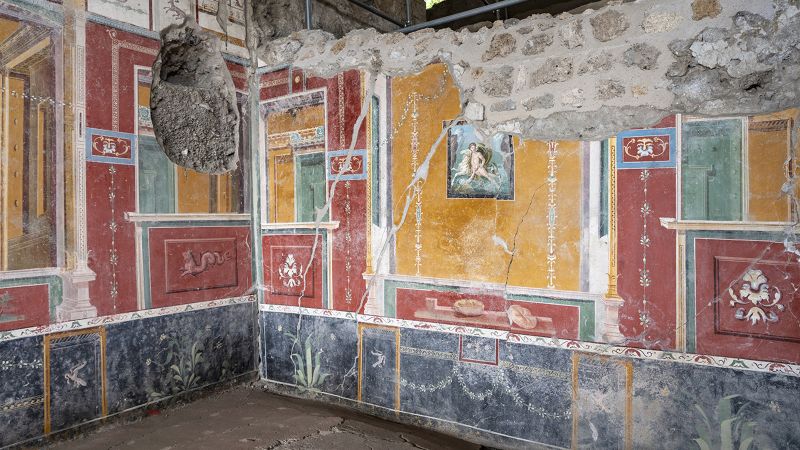 Древният дом показва доказателства за това как Pompeiians се опитват да се подслонят от изригването на планината Везувий 