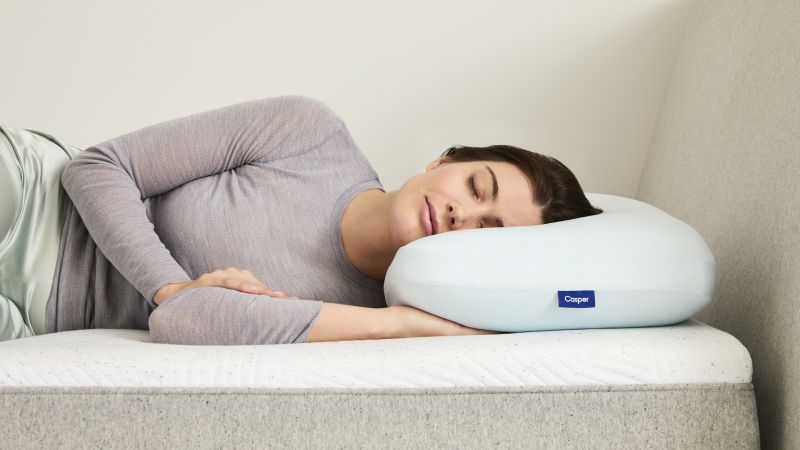 Casper red nap store pillow