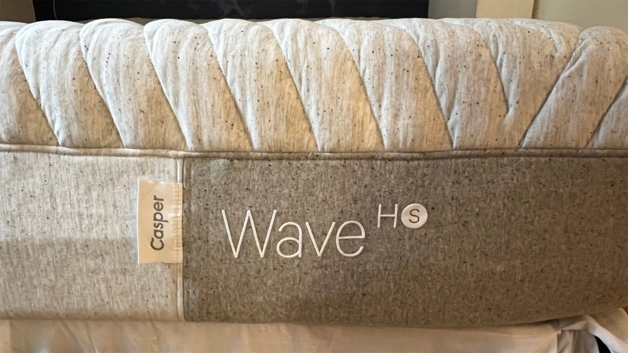 casper wave hybrid snow mattress label side