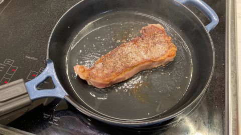cast iron always pan review steak
