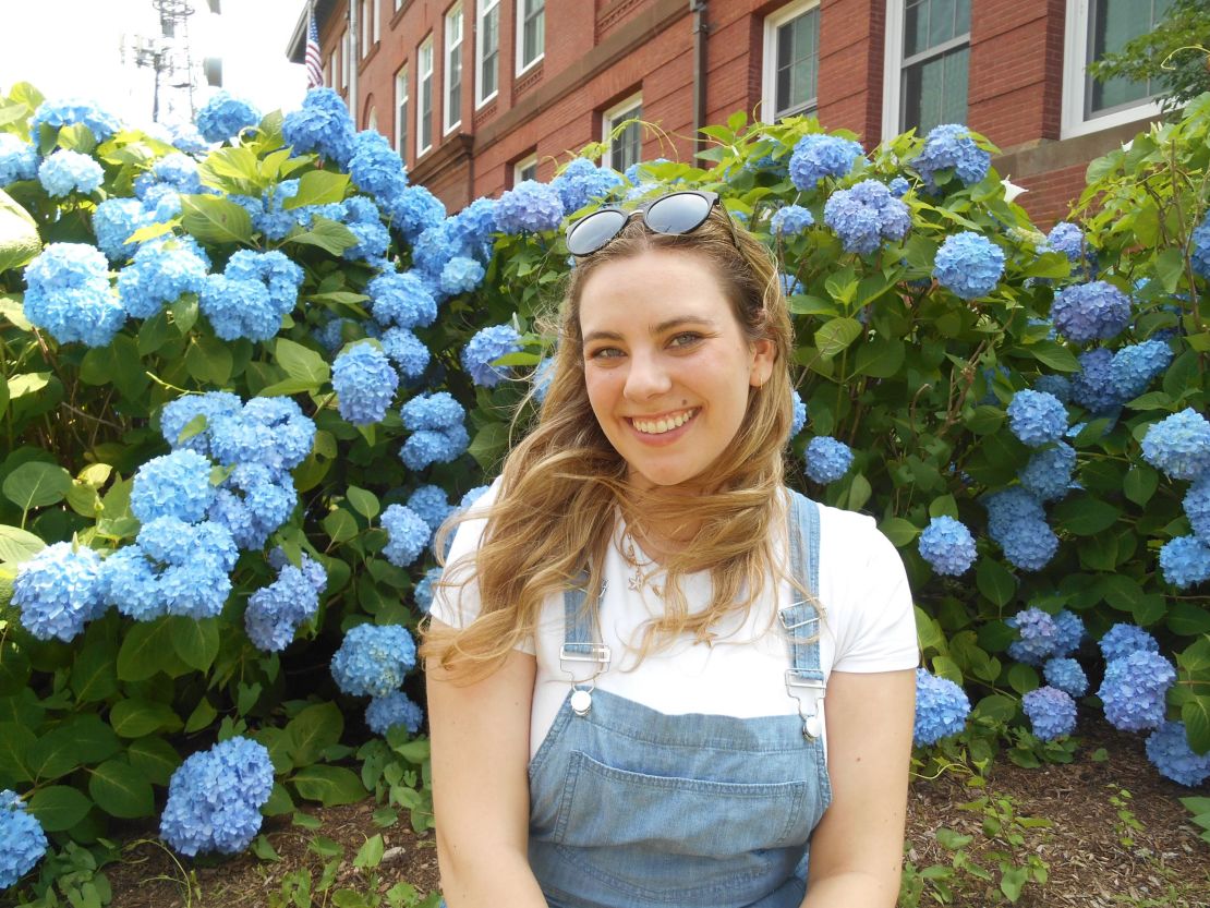 Catherine Dugoni in Cape Cod over the Fourth of July weekend, on a break from a six-week program at Columbia University. The 26-year-old said her unsuccessful job search has taken a toll on her mental health.