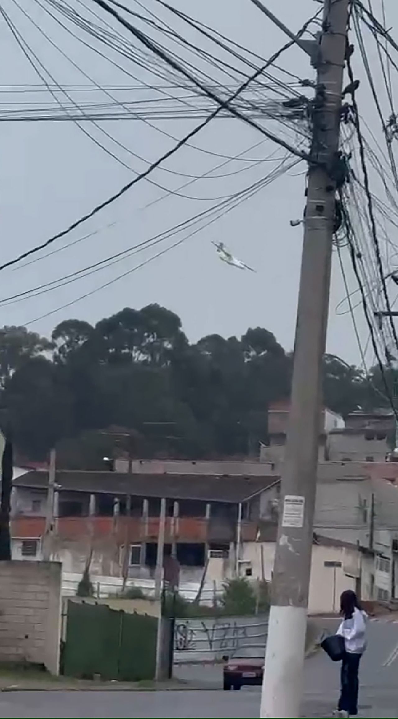 Social media videos of the crash showed the plane spiraling out of the sky before hitting the ground.