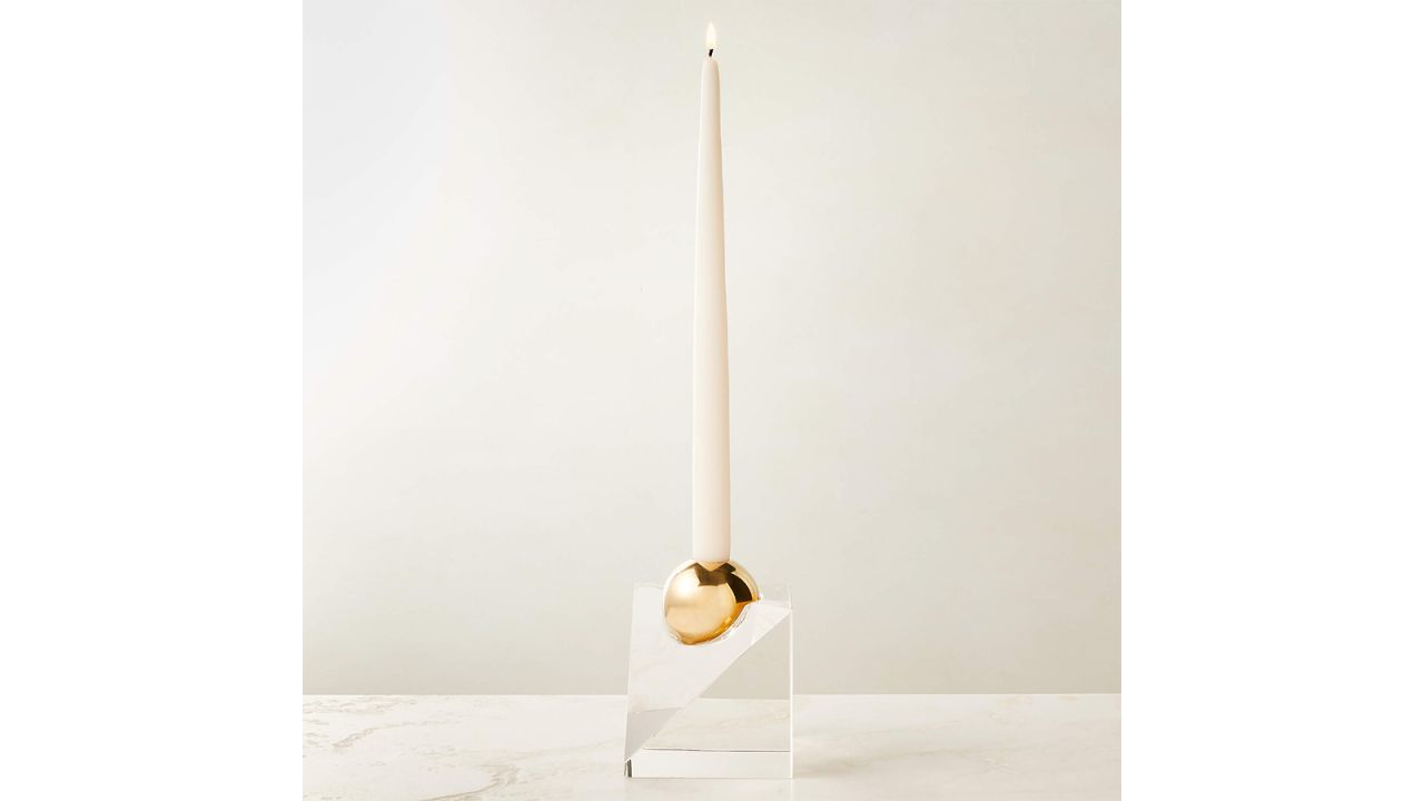 cb2 crystal candle holder