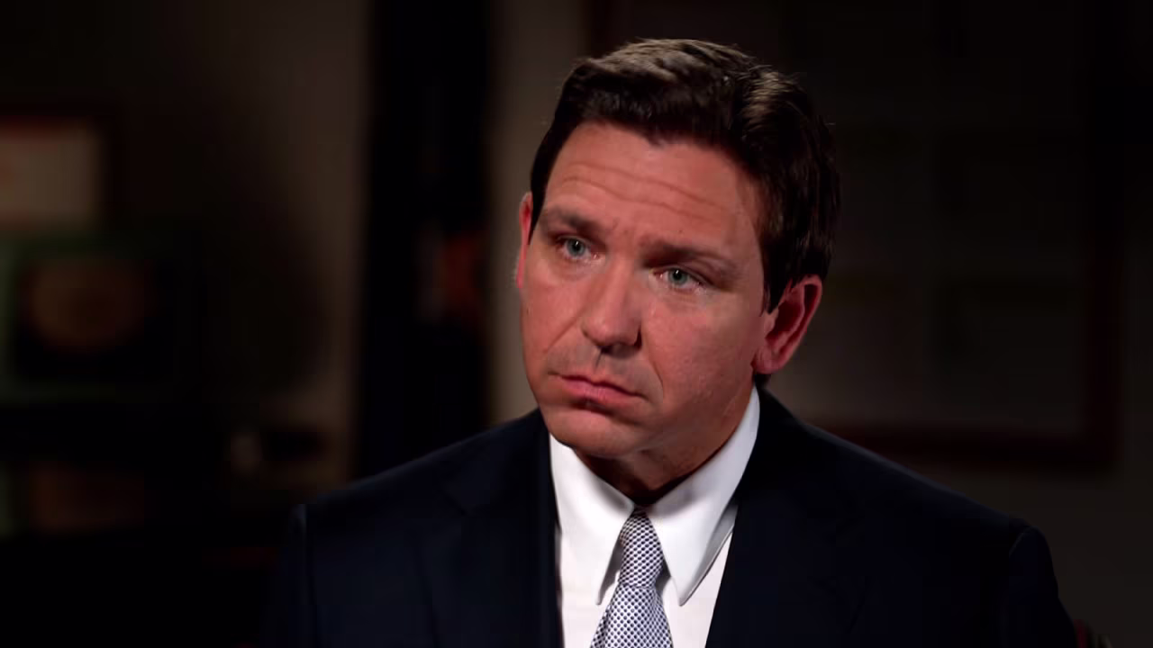 Florida Gov. Ron DeSantis is interviewed by CNN's Jake Tapper on Tuesday, July 18, in South Carolina. 
