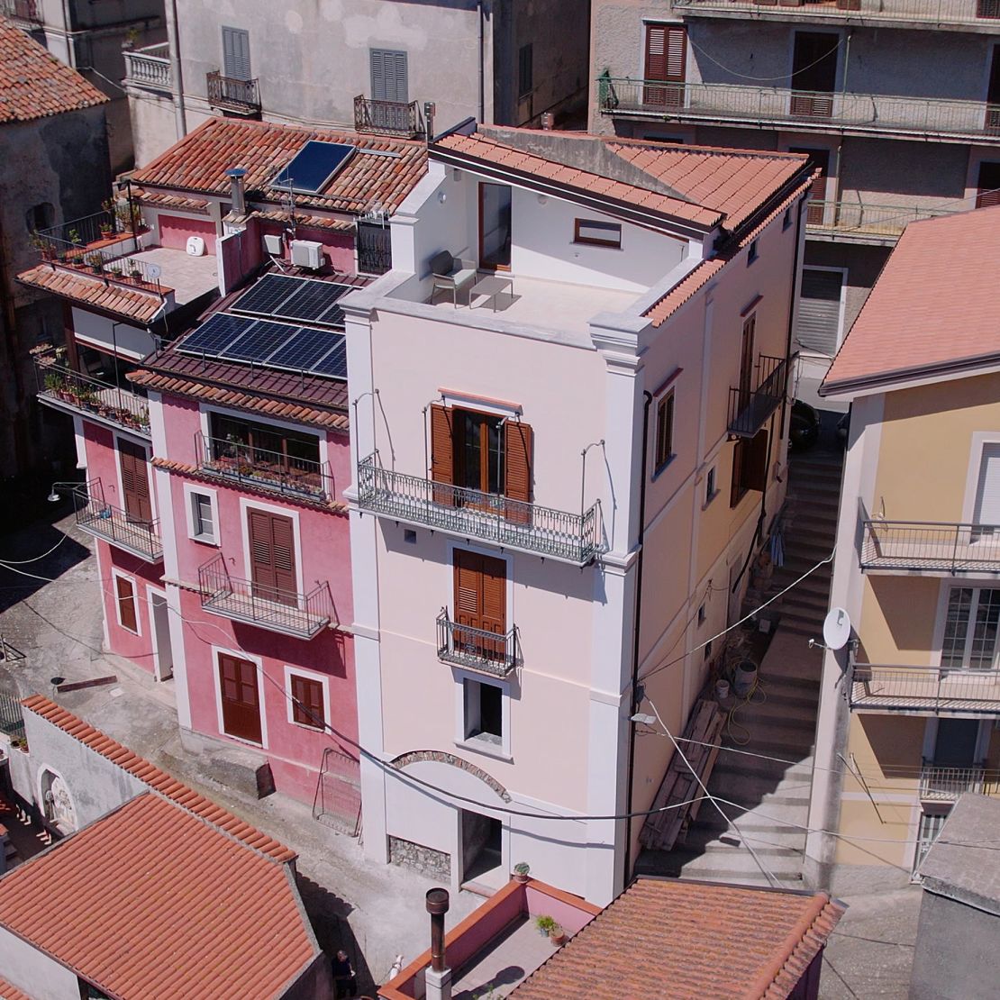 The couple are helping to revive some of the depopulated towns in Calabria, Italy.