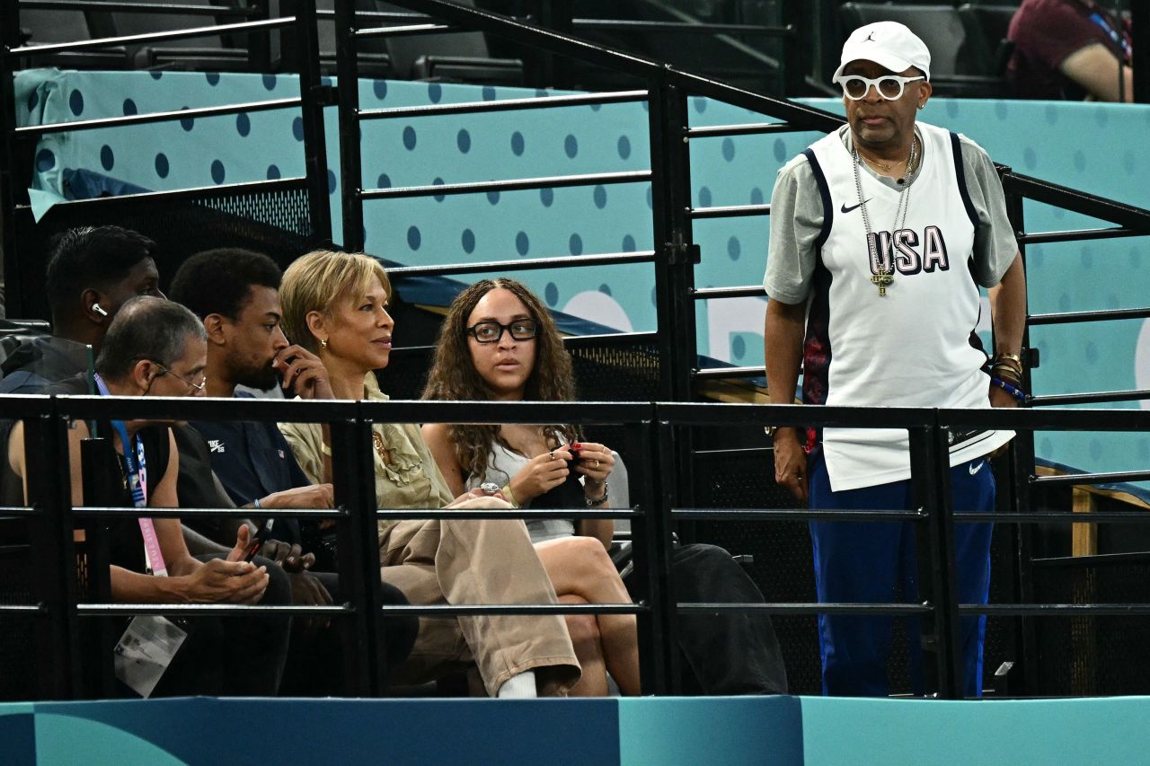 Spike Lee waits for the start of competition.