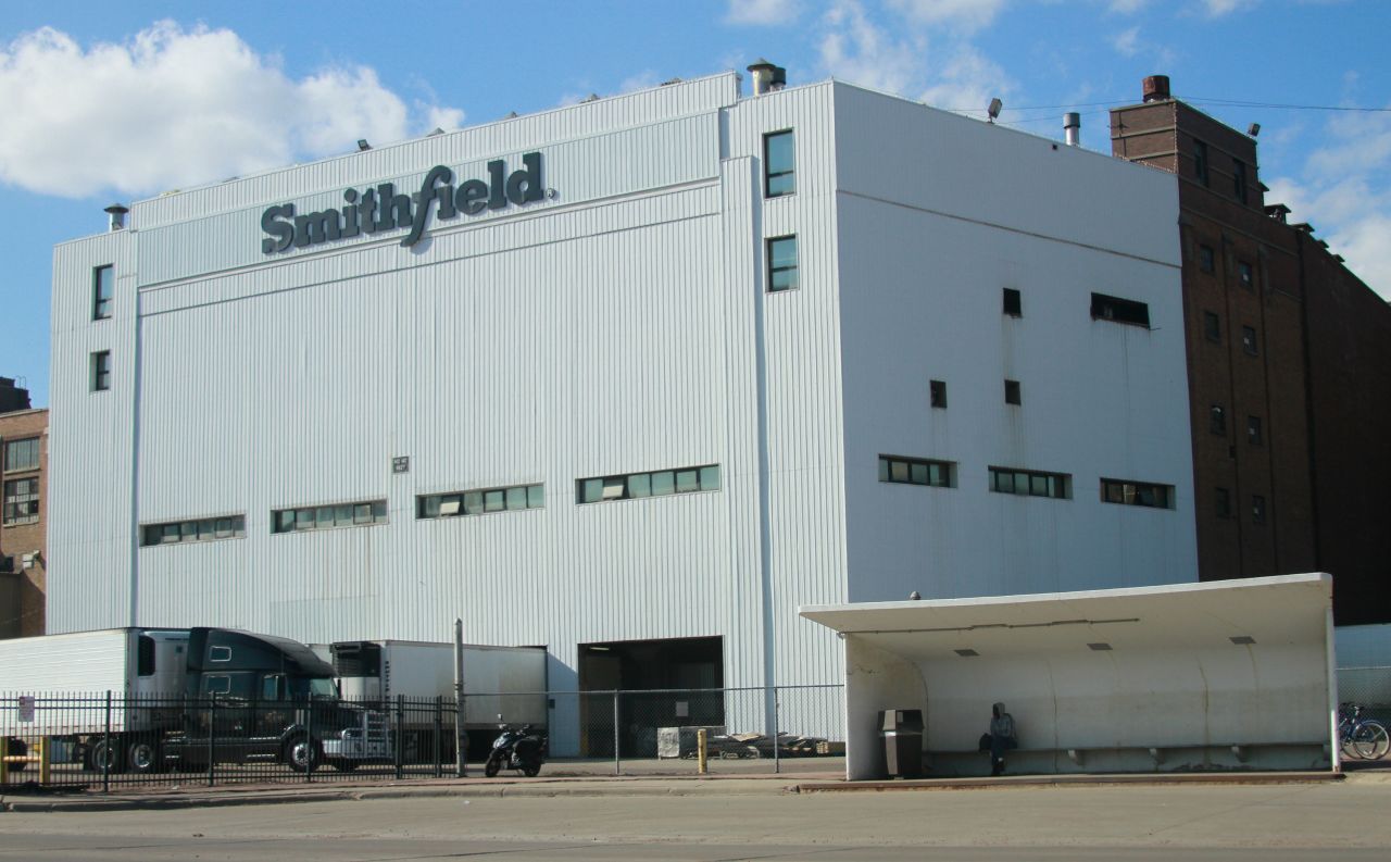 The Smithfield pork processing plant in Sioux Falls, South Dakota.