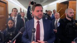 Vice President JD Vance speaks to the press on Capitol Hill on Tuesday, March 4.