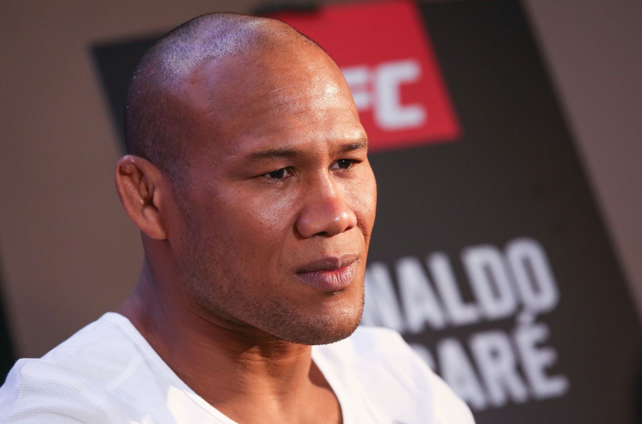 Ronaldo “Jacaré” Souza attends a media day in Sao Paulo, Brazil, on November 14, 2019.