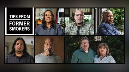 The CDC ad campaign, Tips from Former Smokers, shares emotional, sometimes harrowing, stories of former smokers, aiming to encourage people to quit smoking.
