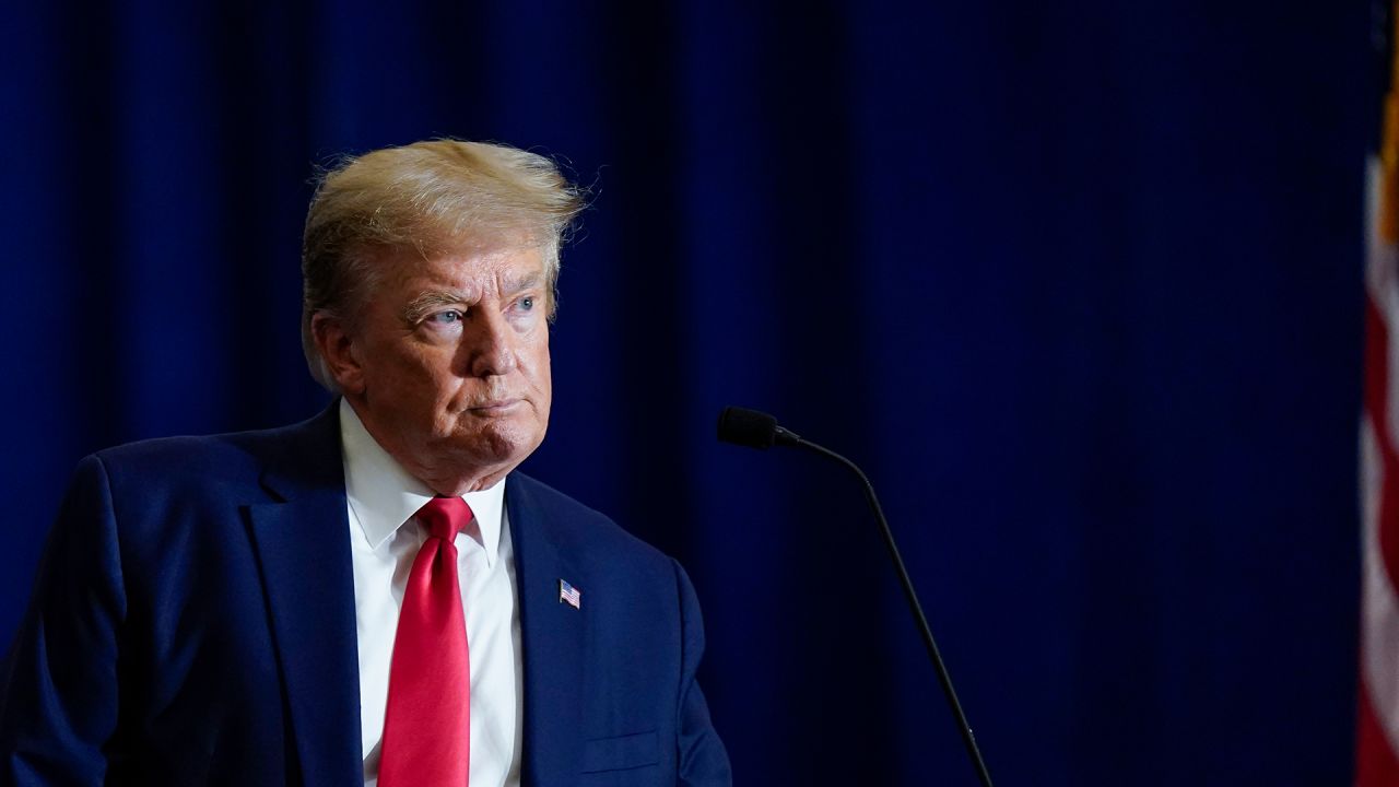 Former President Donald Trump speaks during the America First Agenda Summit organized by America First Policy Institute AFPI on Tuesday, July 26, 2022 in Washington, DC. 