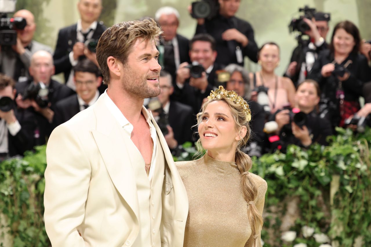 Chris Hemsworth and Elsa Pataky attend The 2024 Met Gala in New York City, on May 6.