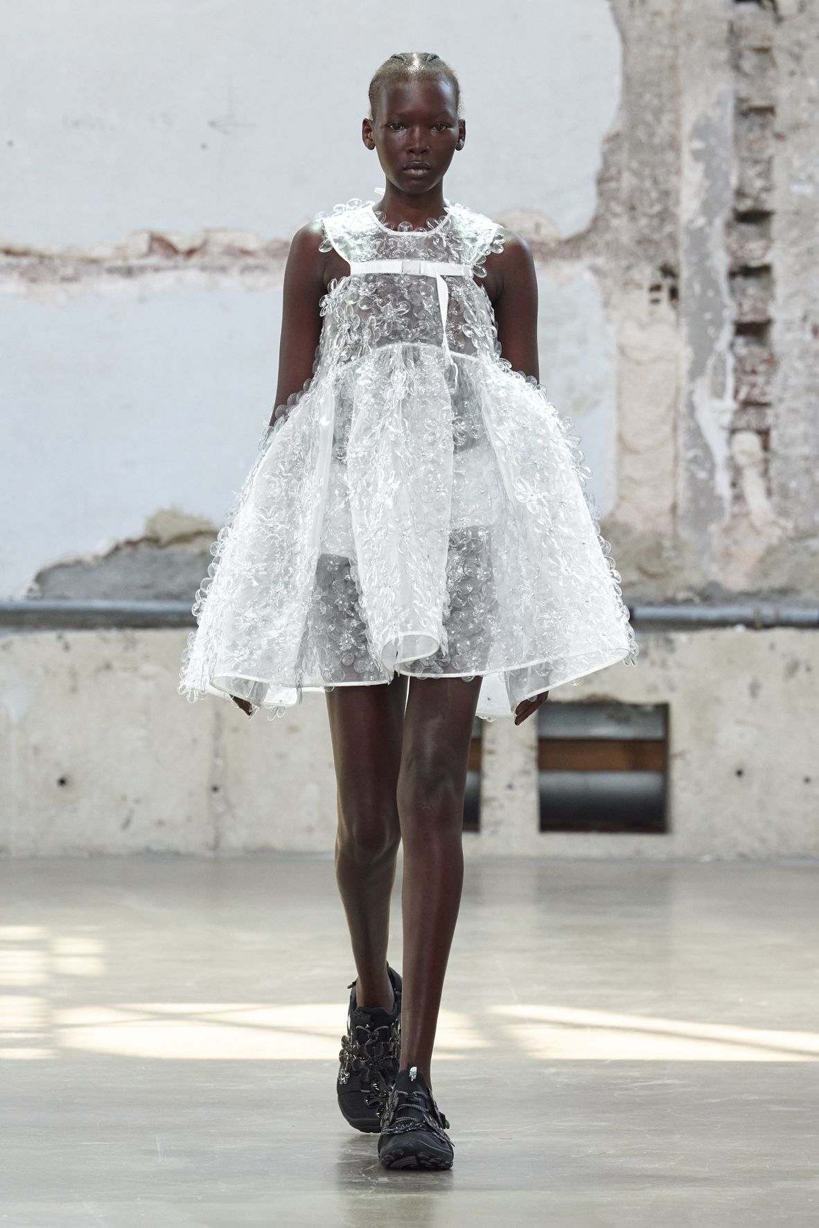 Cecilie Bahnsen's Spring-Summer 2026 show also showed new iterations of baby doll dresses, a continuation of the designer's work.