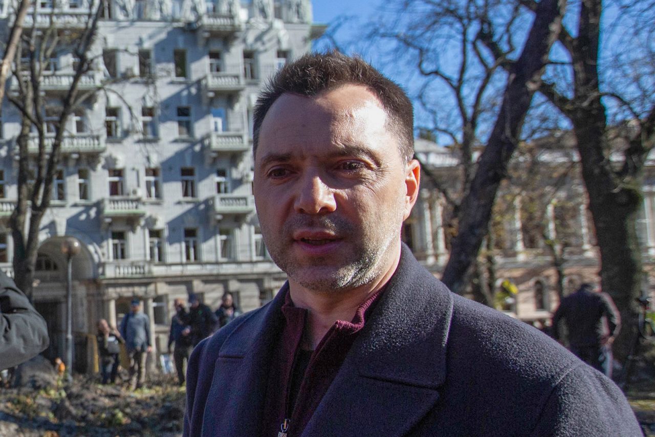 Oleksii Arestovych in Kyiv on October 10.