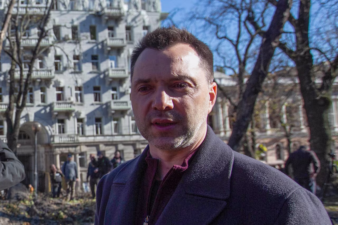 Oleksii Arestovych in Kyiv on October 10.