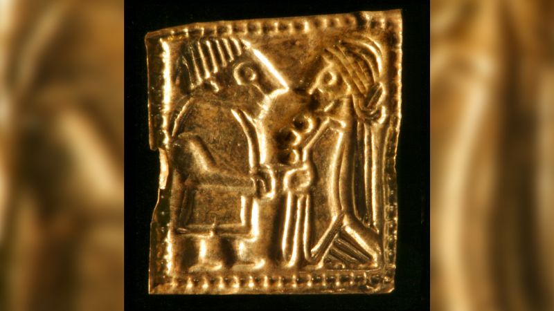 Mysterious gold foil figures found in Norway | CNN