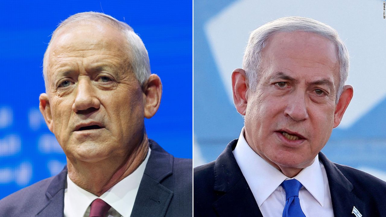 Benny Gantz and Benjamin Netanyahu