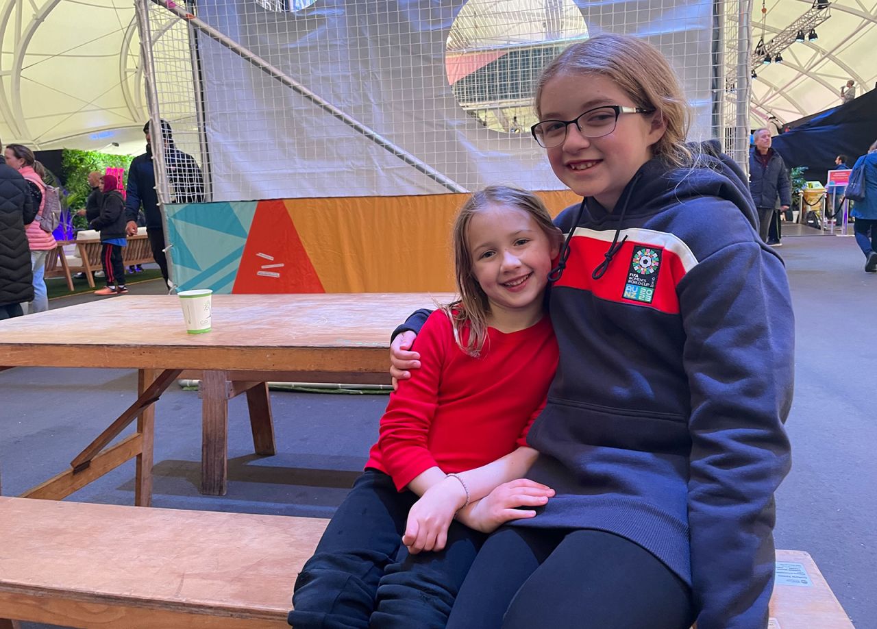 Cate, right, said her favorite US Women's National Team player is forward Alex Morgan. 
