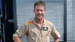 Felix Baumgartner poses during the Airpower 2022 airshow in Austria.