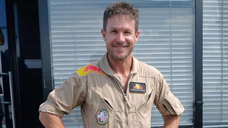Felix Baumgartner poses during the Airpower 2022 airshow in Austria.